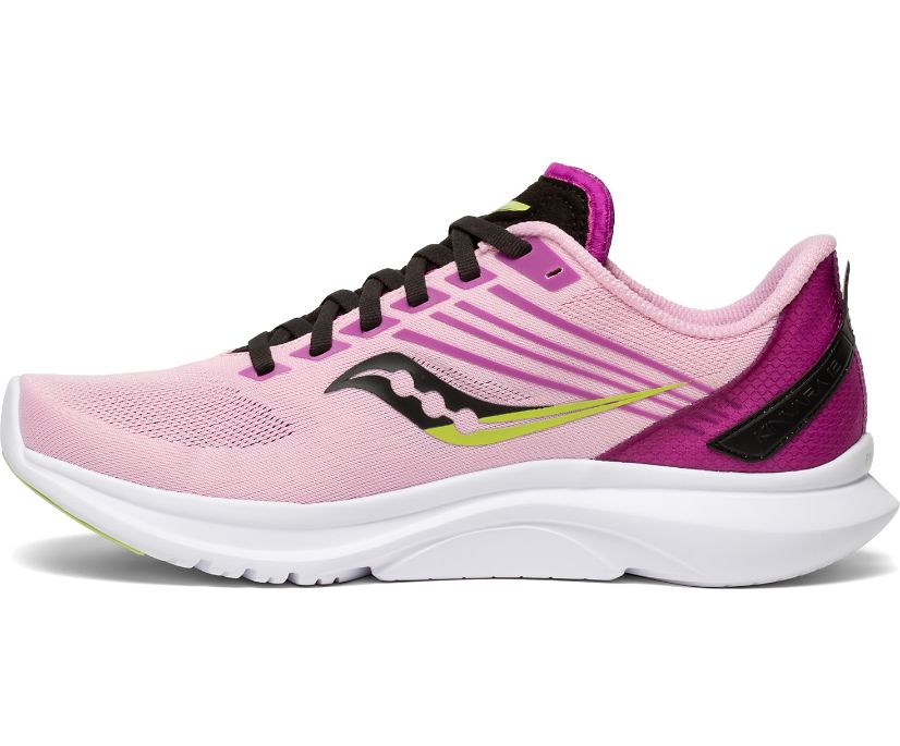 Women's Saucony Kinvara 12 Running Shoes Pink / Black | Singapore 164ILHS